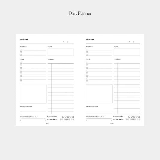 Undated Daily Planner Insert (6-Ring)