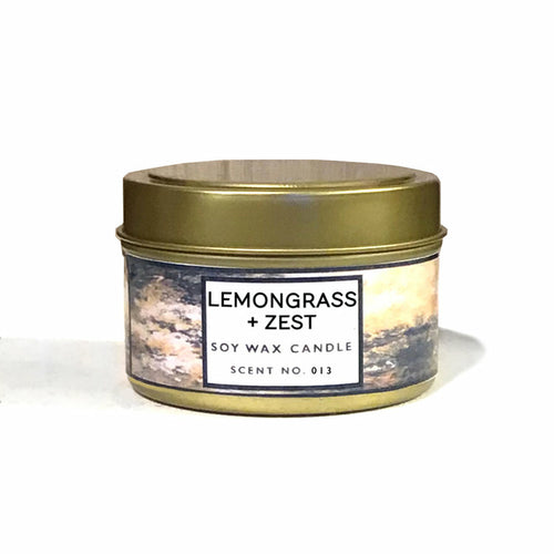 Zitronengras + Zest Aromatherapie Sojawachskerze