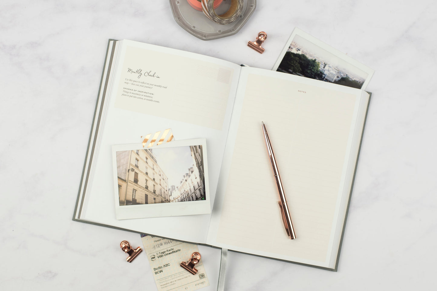 Ponderlily® Weekly Planner 2023, Sage (Sunday start)