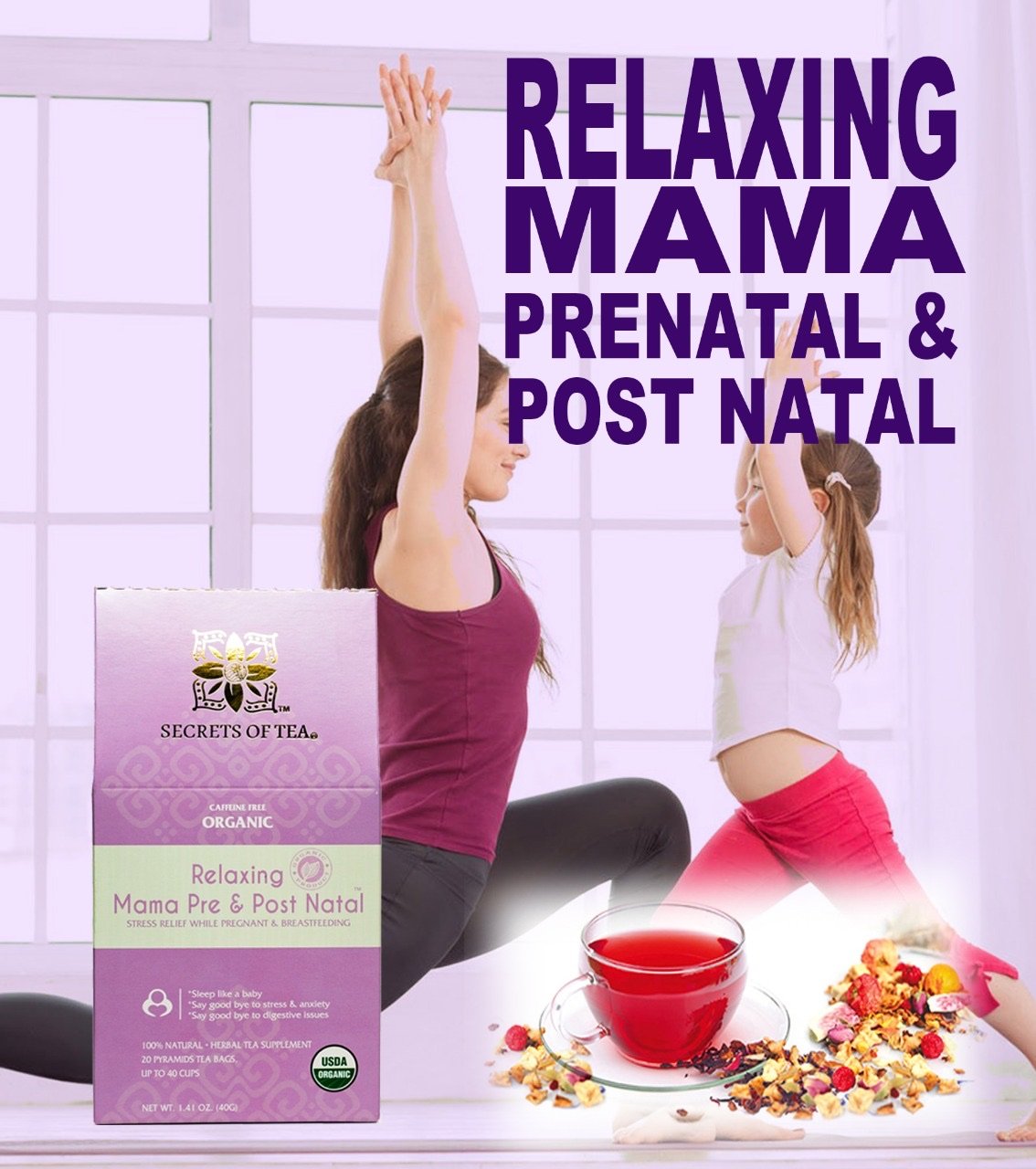 RelaxCalm Bio-Kräutertee - Stressabbau & Schlafunterstützung