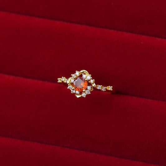Scharlachroter Amorette-Ring