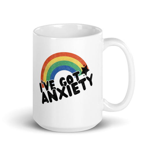 Ich habe Angstzustände Regenbogen-Tasse