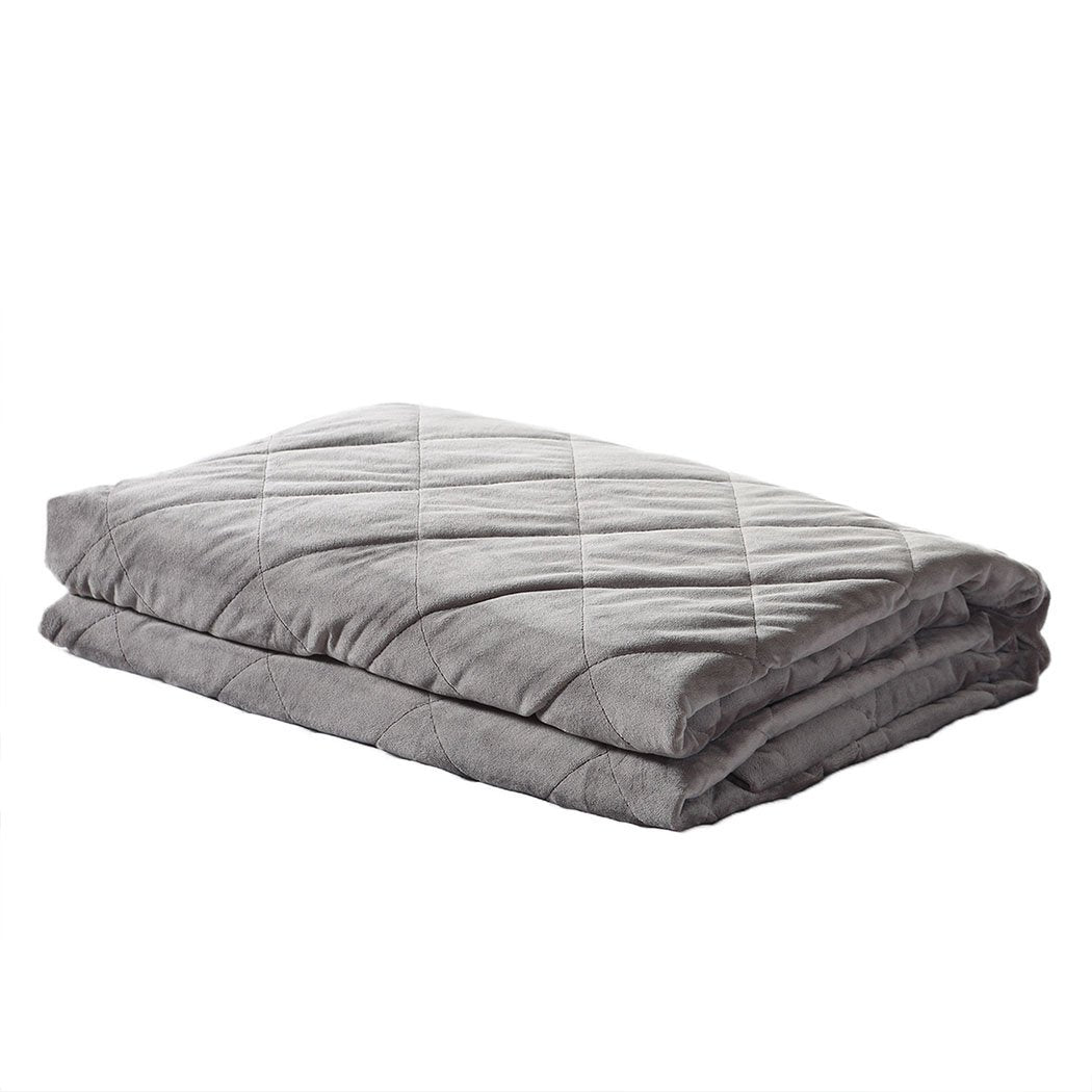 DreamZ 9KG Anti-Angst Gewichtsdecke Schwerkraftdecke Grau
