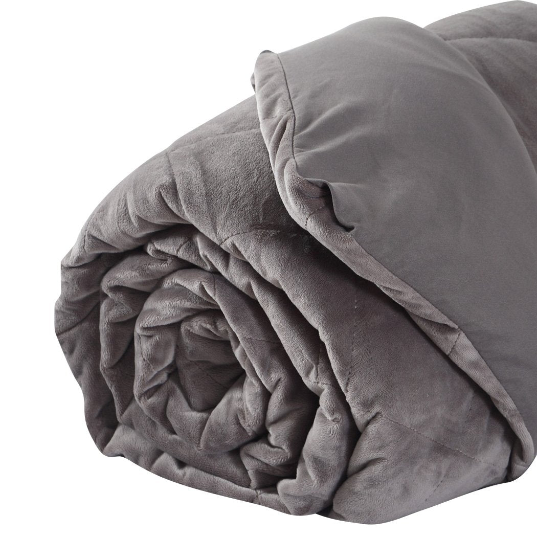 DreamZ 9KG Anti-Angst Gewichtsdecke Schwerkraftdecke Grau
