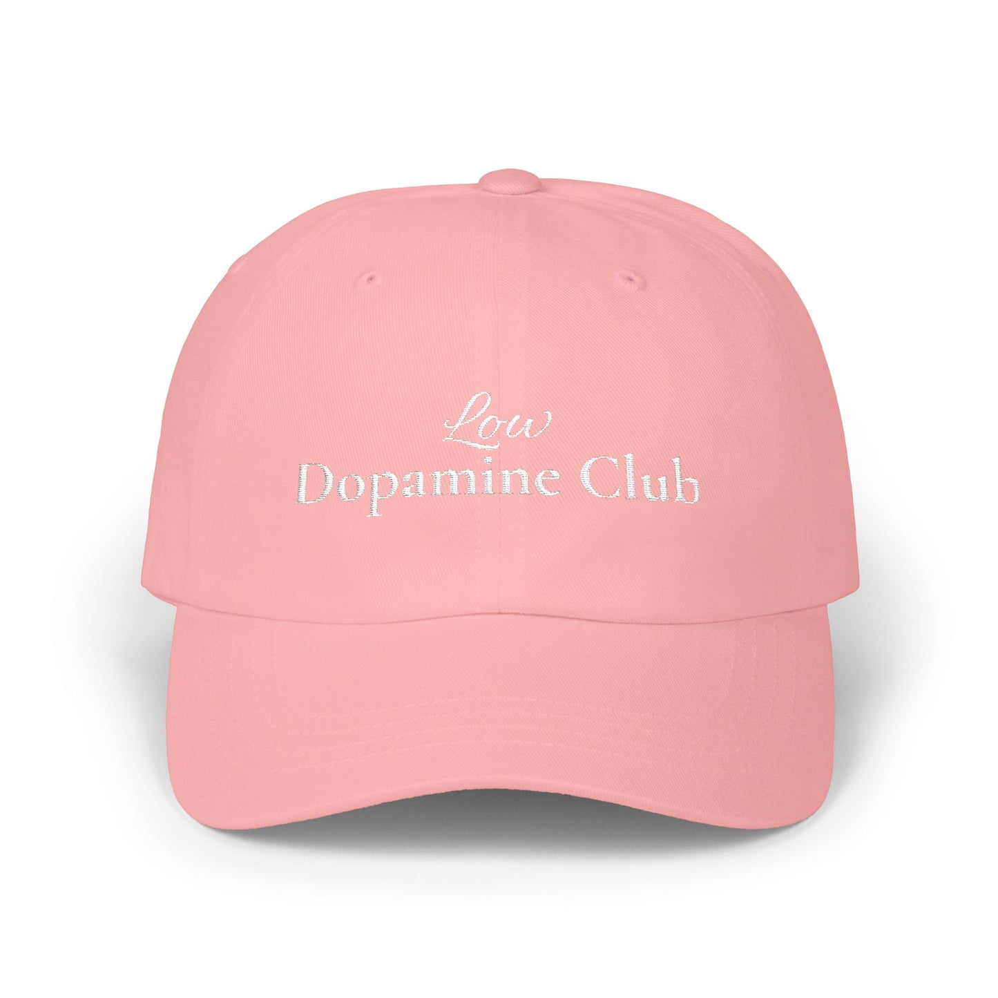 Low Dopamine Club Dad Hat – Minimalistisch bestickte Baseball Cap | Cove & Calm