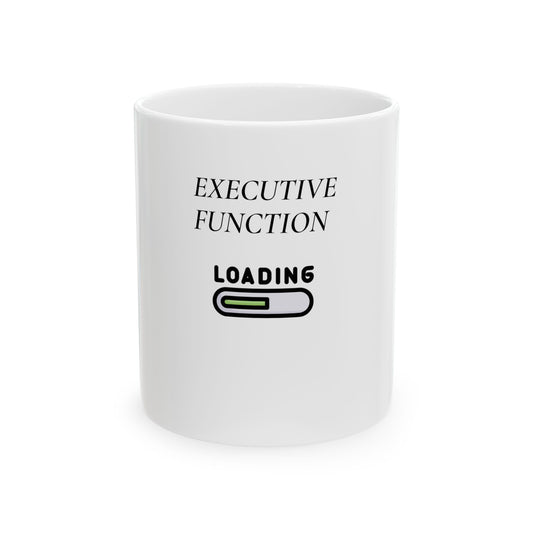 Executive Function Loading™ Mug | Minimalist Coffee Cup | Cove & Calm