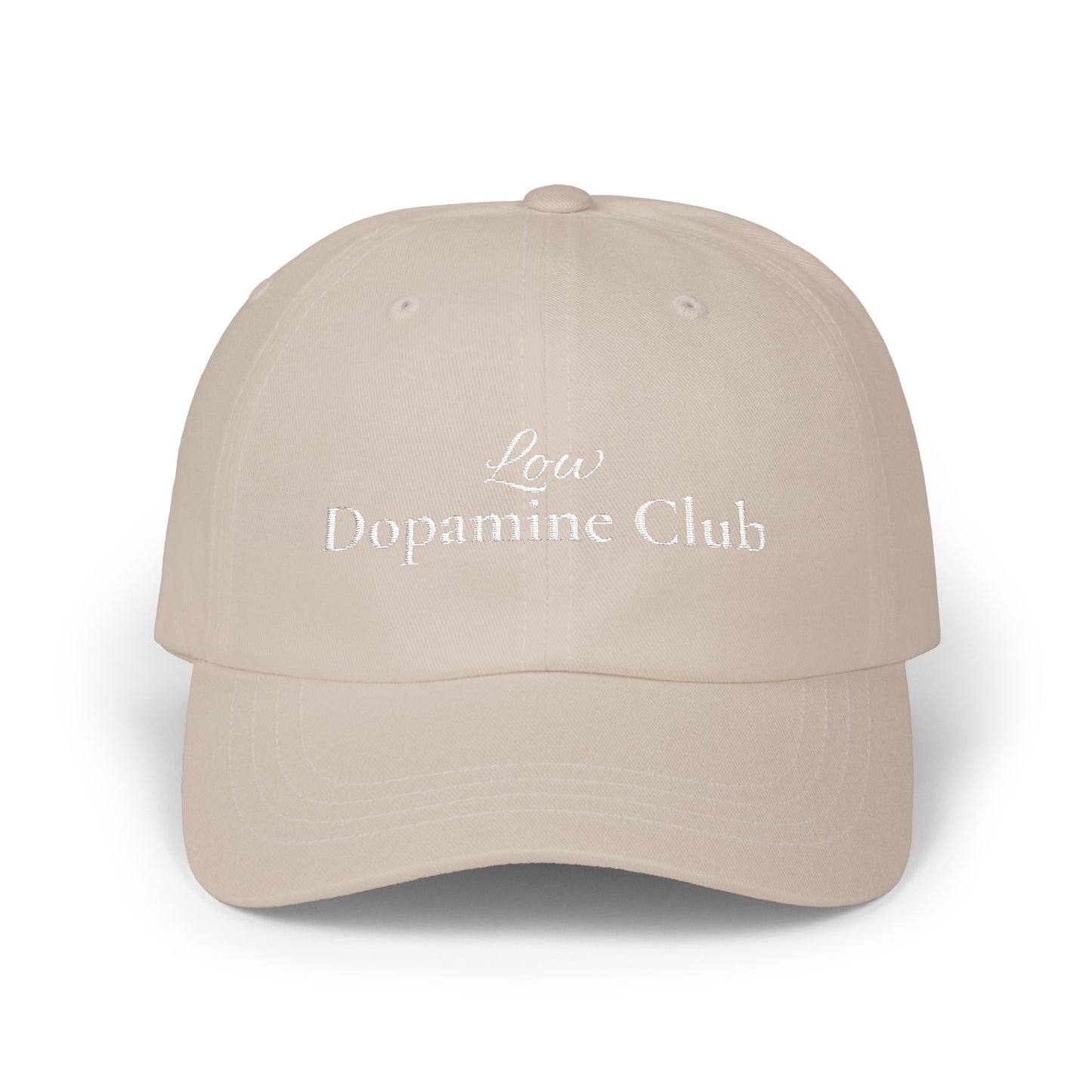 Low Dopamine Club Dad Hat – Minimalistisch bestickte Baseball Cap | Cove & Calm