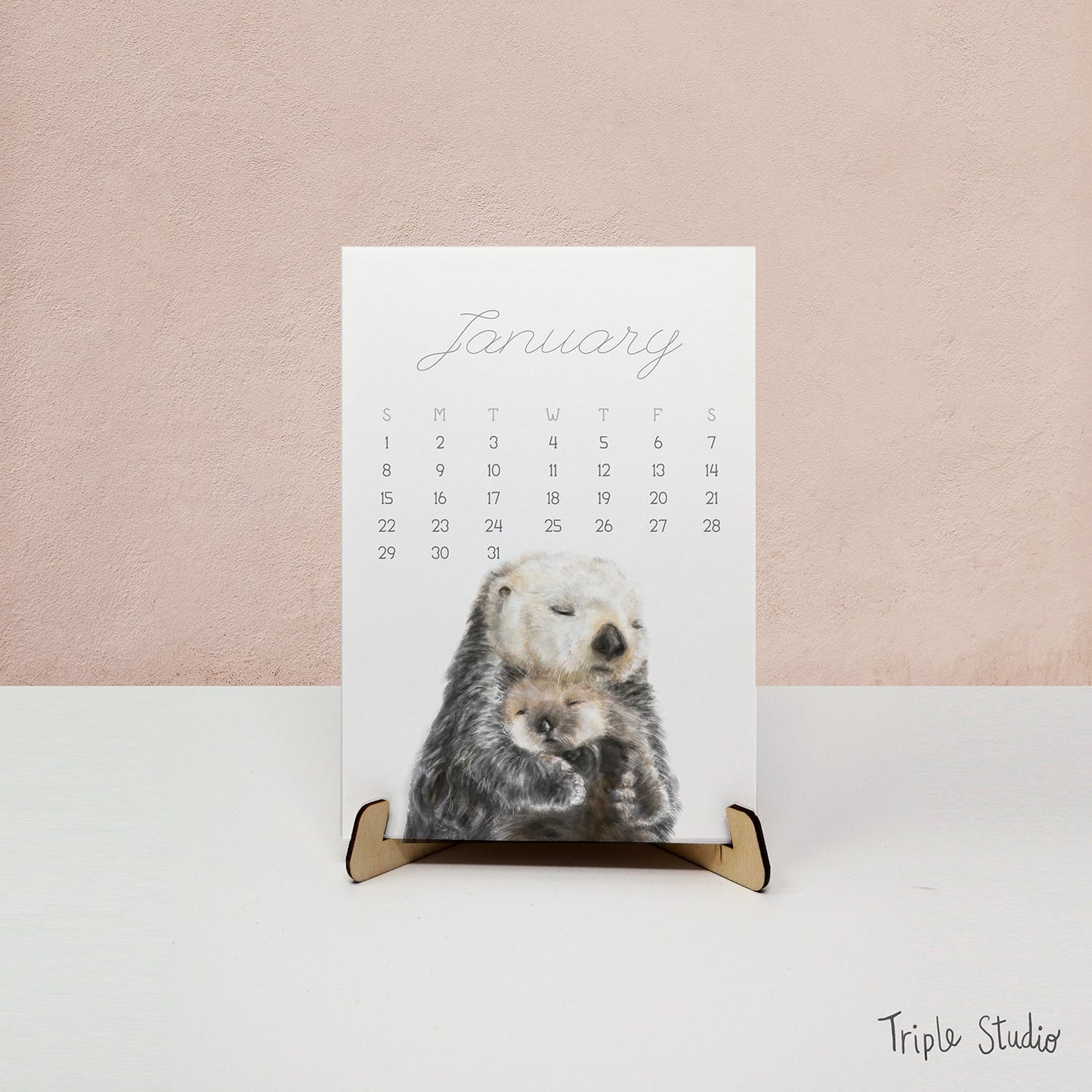 2027 Desk Calendar: Baby & Mommy