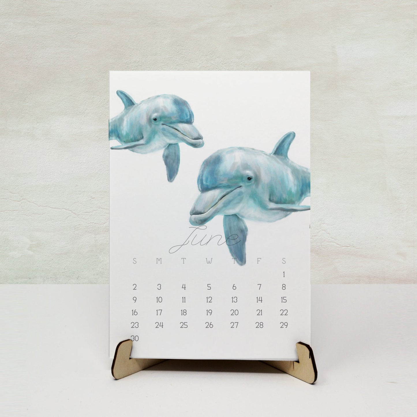 2027 Desk Calendar: Ocean Animal