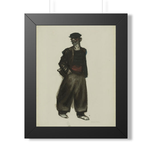 Edward Hopper "Road-Mender" Framed Art Print | Cove & Calm