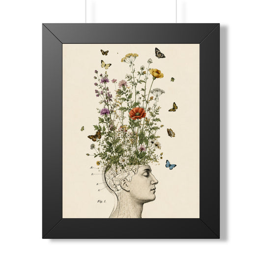Framed Poster — Botanical Mind Illustration