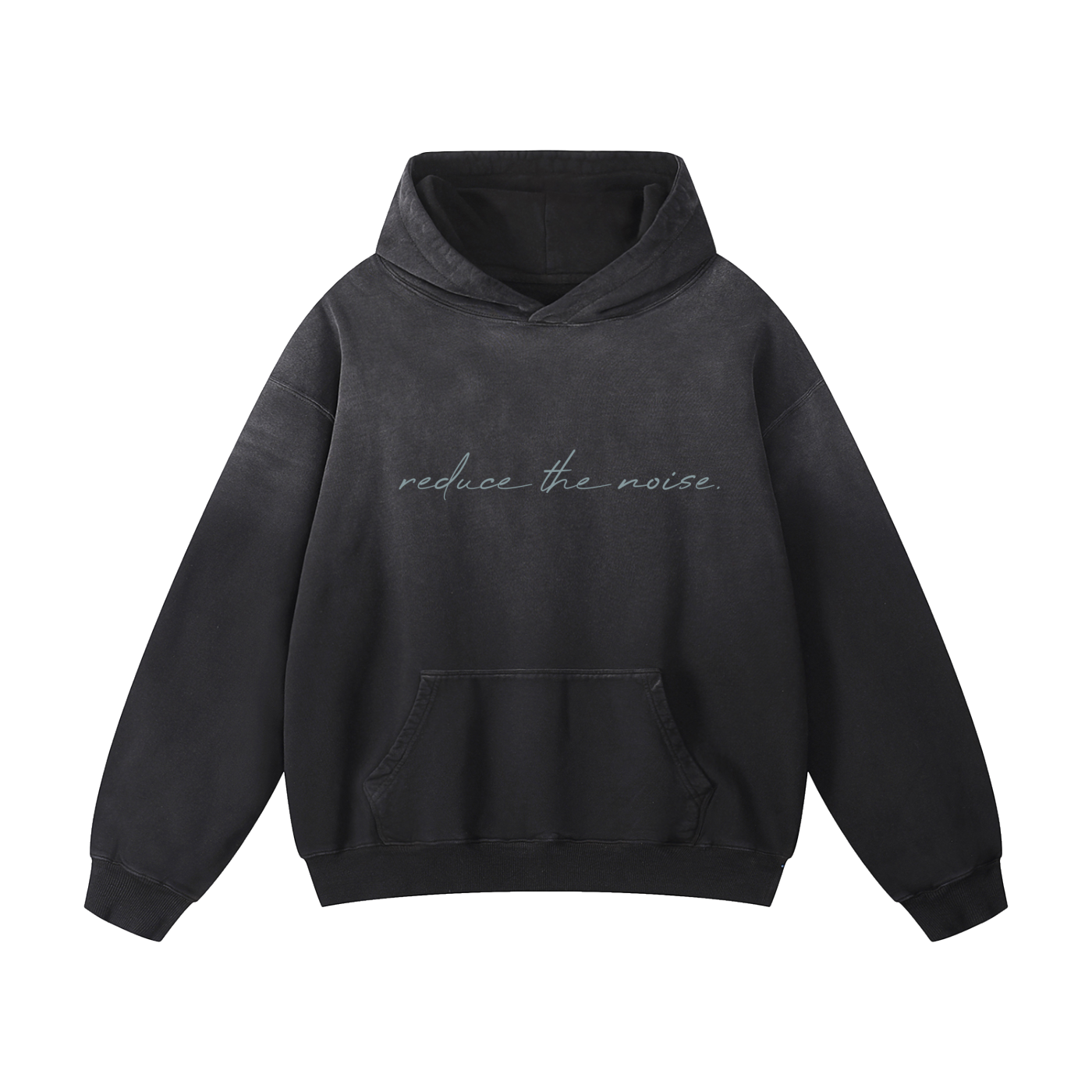 Übergroßer Heavyweight Sunfade Kapuzenpullover