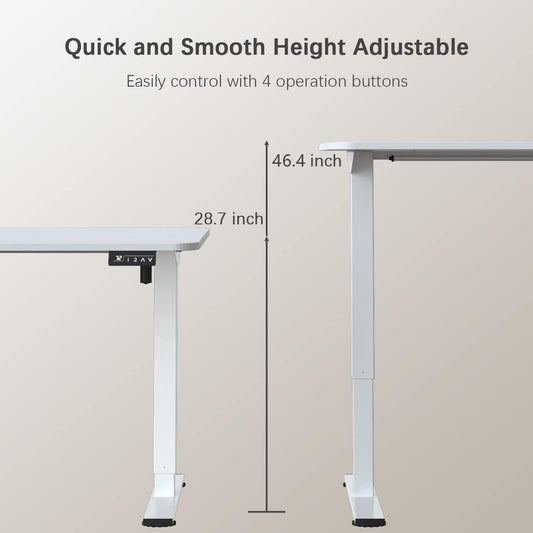 Electric Standing Desk 55x24 Inches Memory Presets
