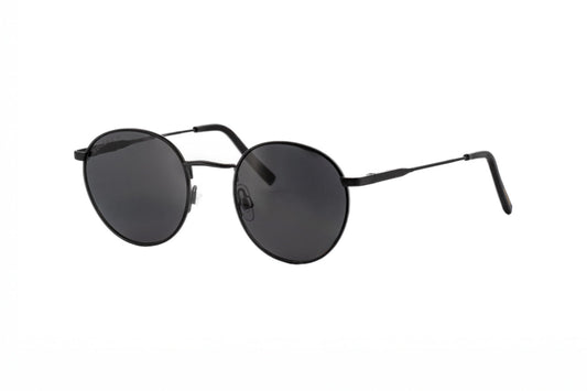 Boléro Sage — Round Metal Polarized Sunglasses