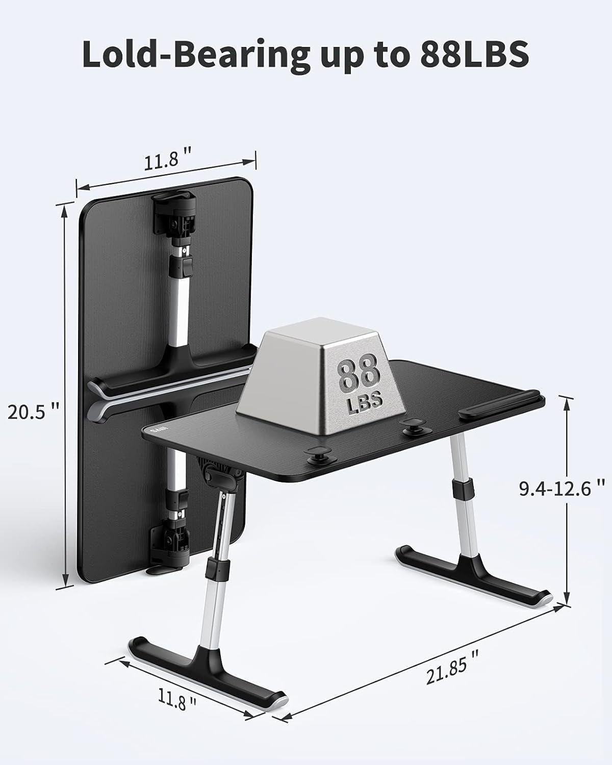 Höhen- und neigungsverstellbarer Laptop-Tisch für Bett und Sofa