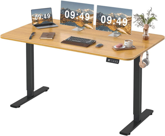 Electric Height Adjustable Standing Desk 55x24 Memory Preset