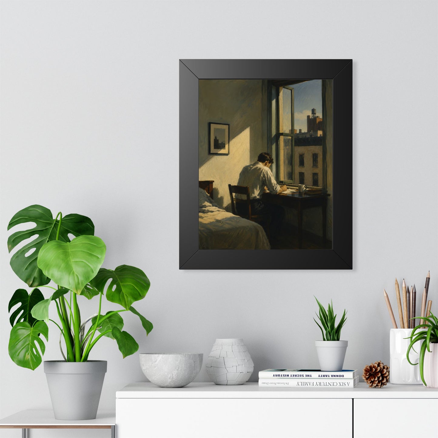 The Quiet Work Framed Art Print | Cove & Calm