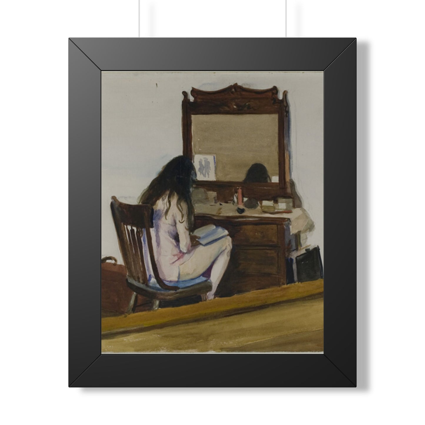 Edward Hopper "Interior" Framed Art Print | Cove & Calm