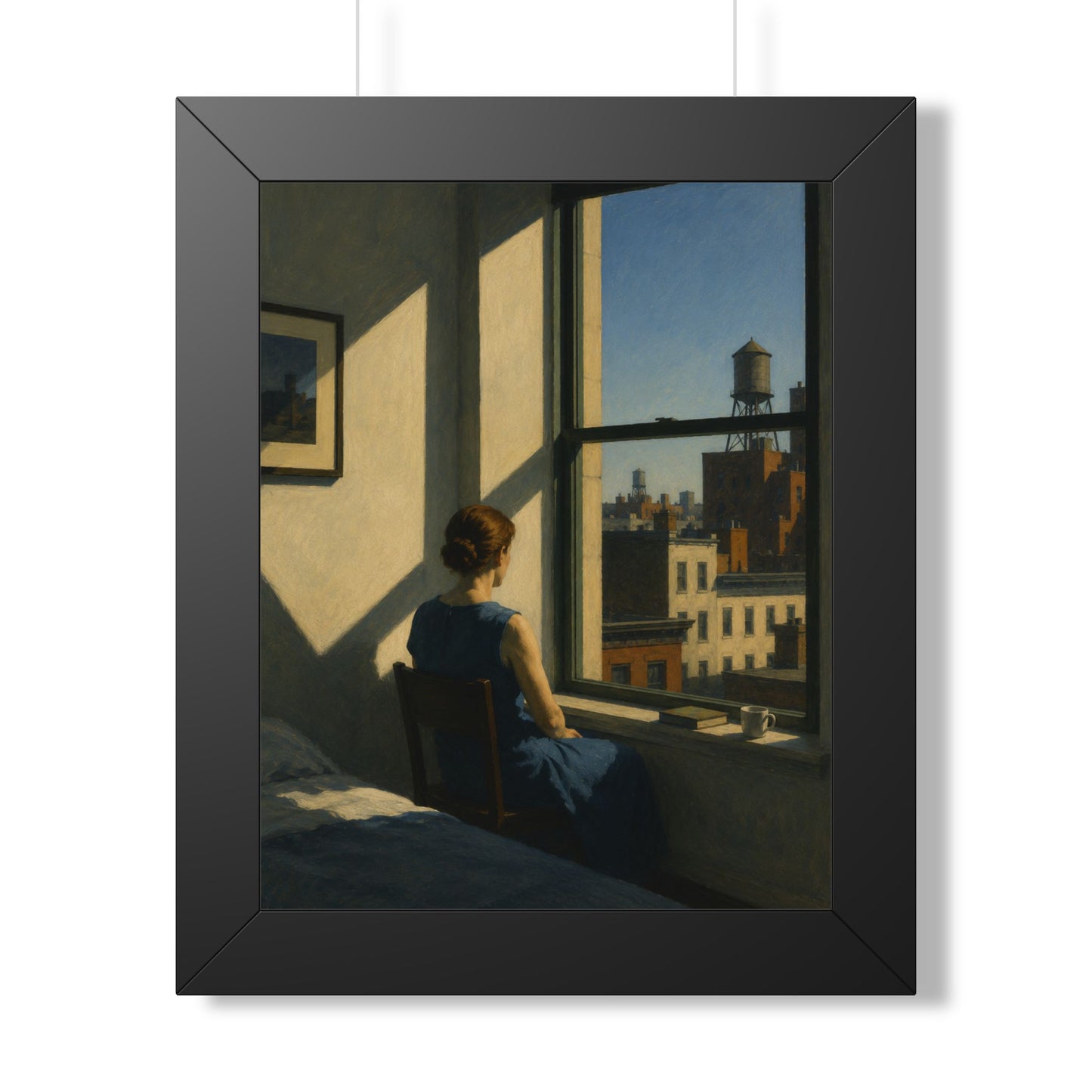 Stille am Fenster Gerahmter Kunstdruck | Cove & Calm