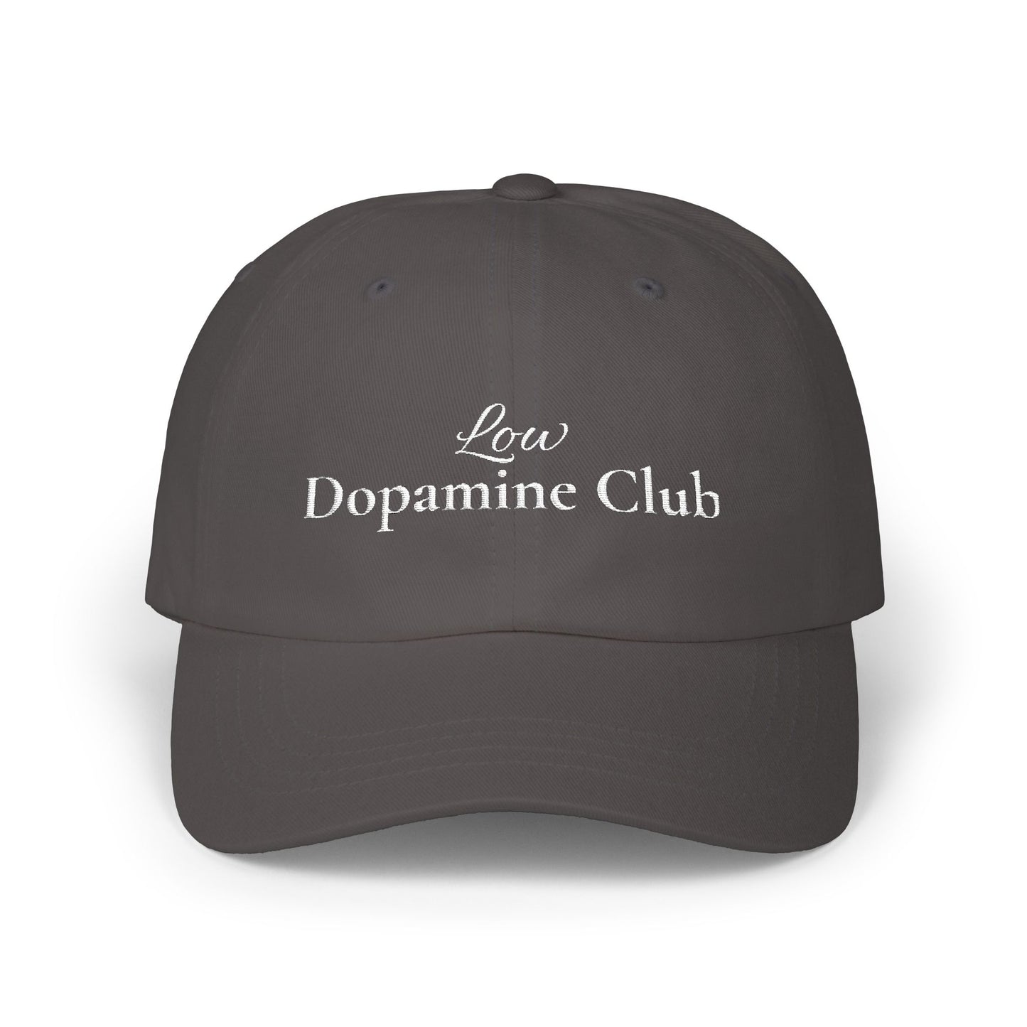 Low Dopamine Club Dad Hat – Minimalistisch bestickte Baseball Cap | Cove & Calm