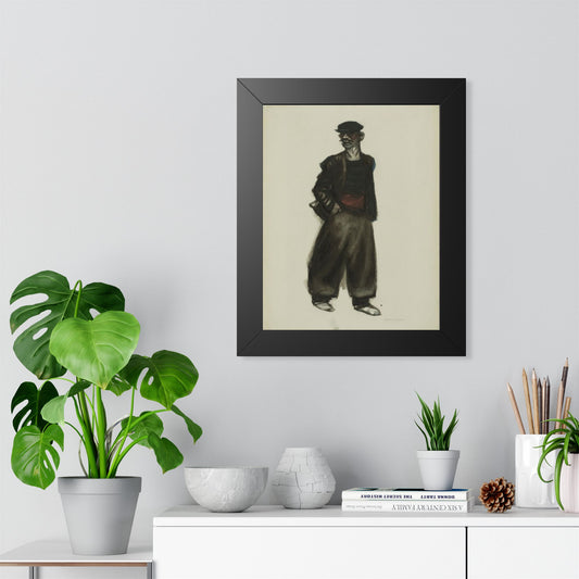 Edward Hopper "Road-Mender" Framed Art Print | Cove & Calm