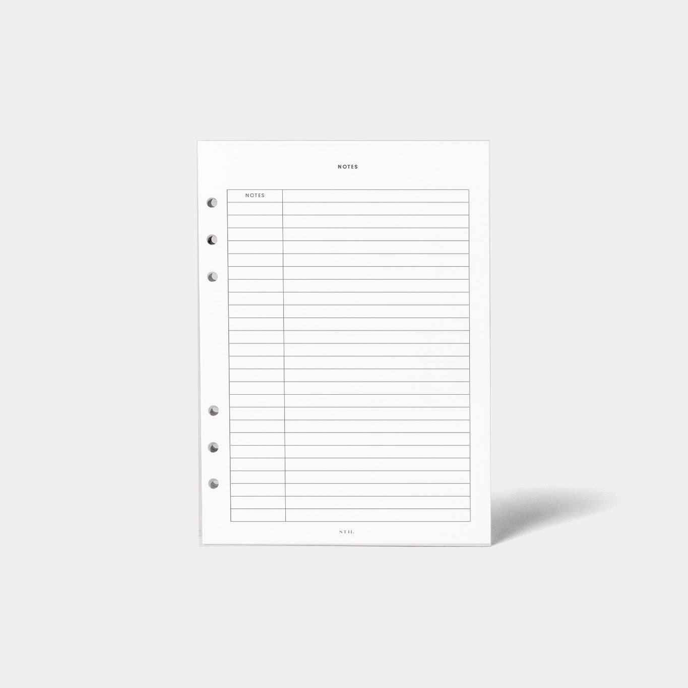 Einlagen für Notizen (6-Ring)
