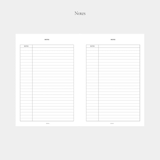 Notes Insert (6-Ring)
