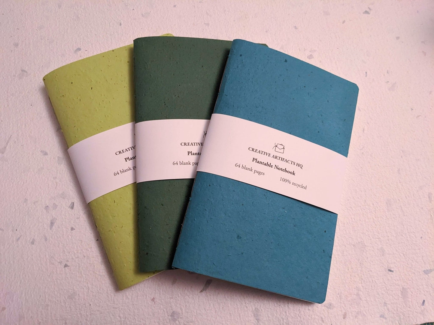 Large | Set of 3 | Plantable Cotton Notebooks