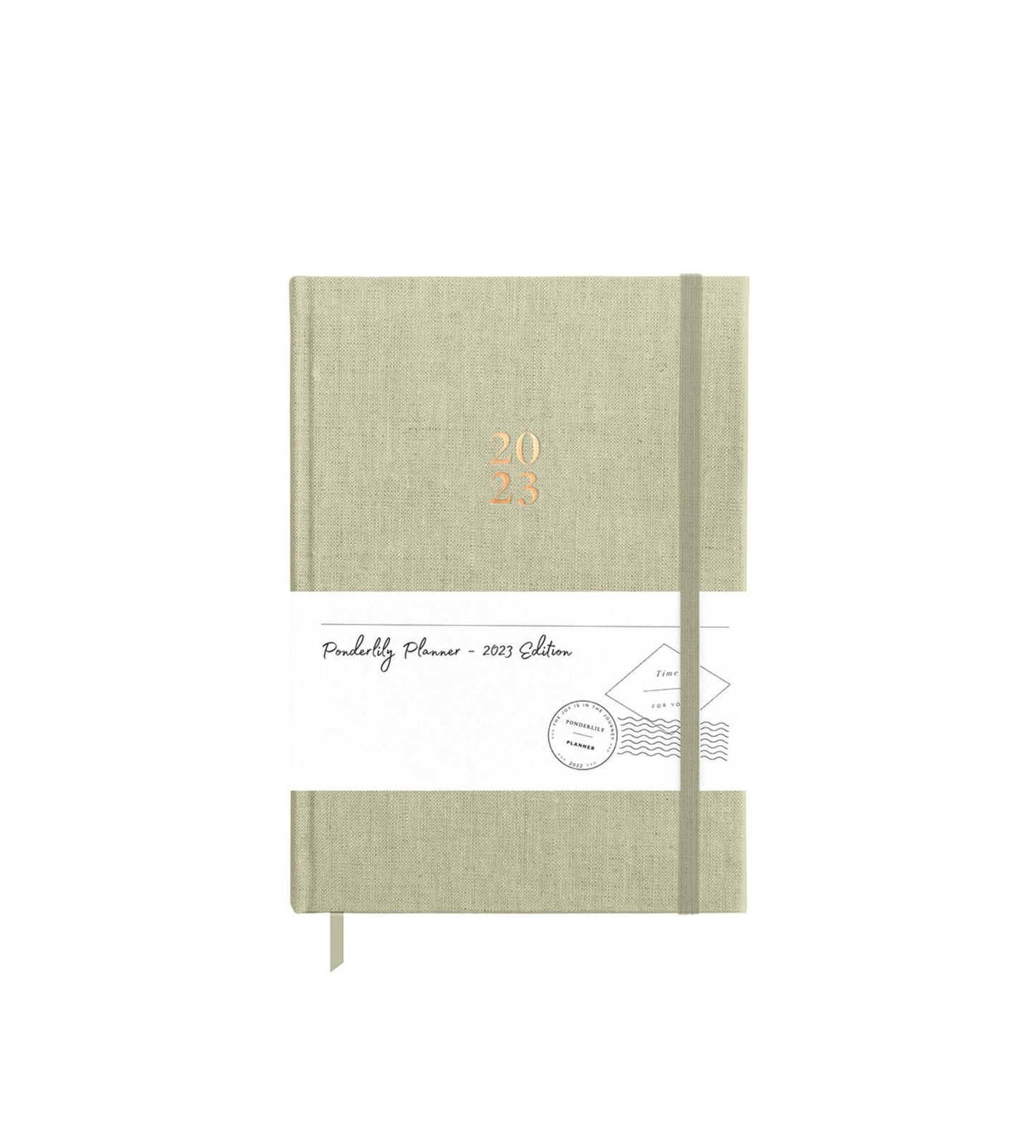 Ponderlily® Weekly Planner 2023, Sage (Sunday start)