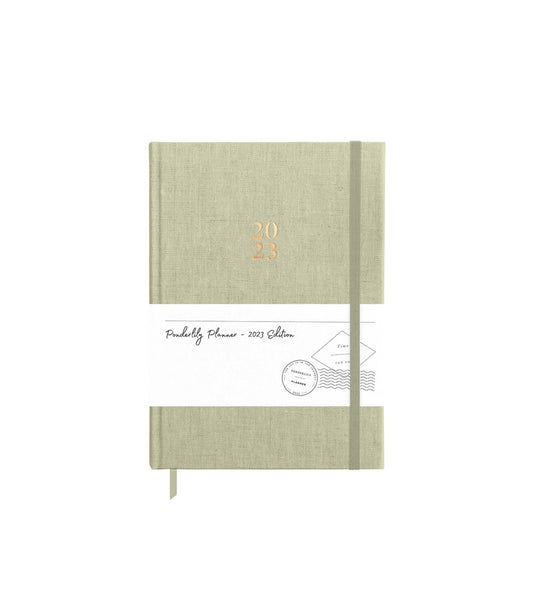 Ponderlily® Weekly Planner 2023, Sage (Sunday start)