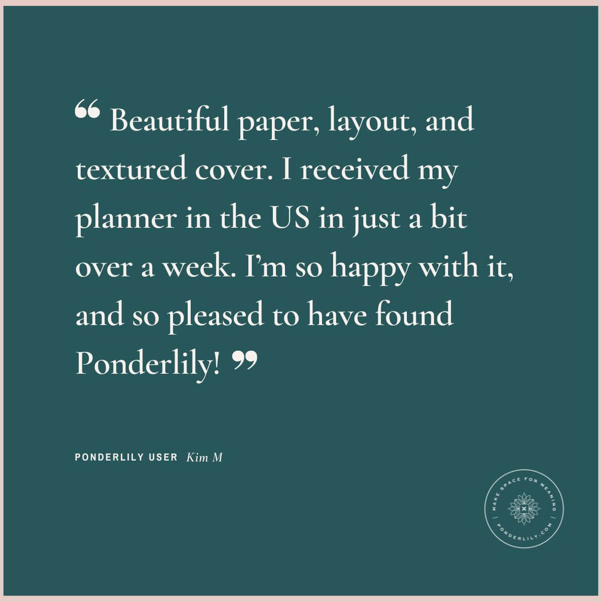 Ponderlily® Weekly Planner 2023, Sage (Sunday start)