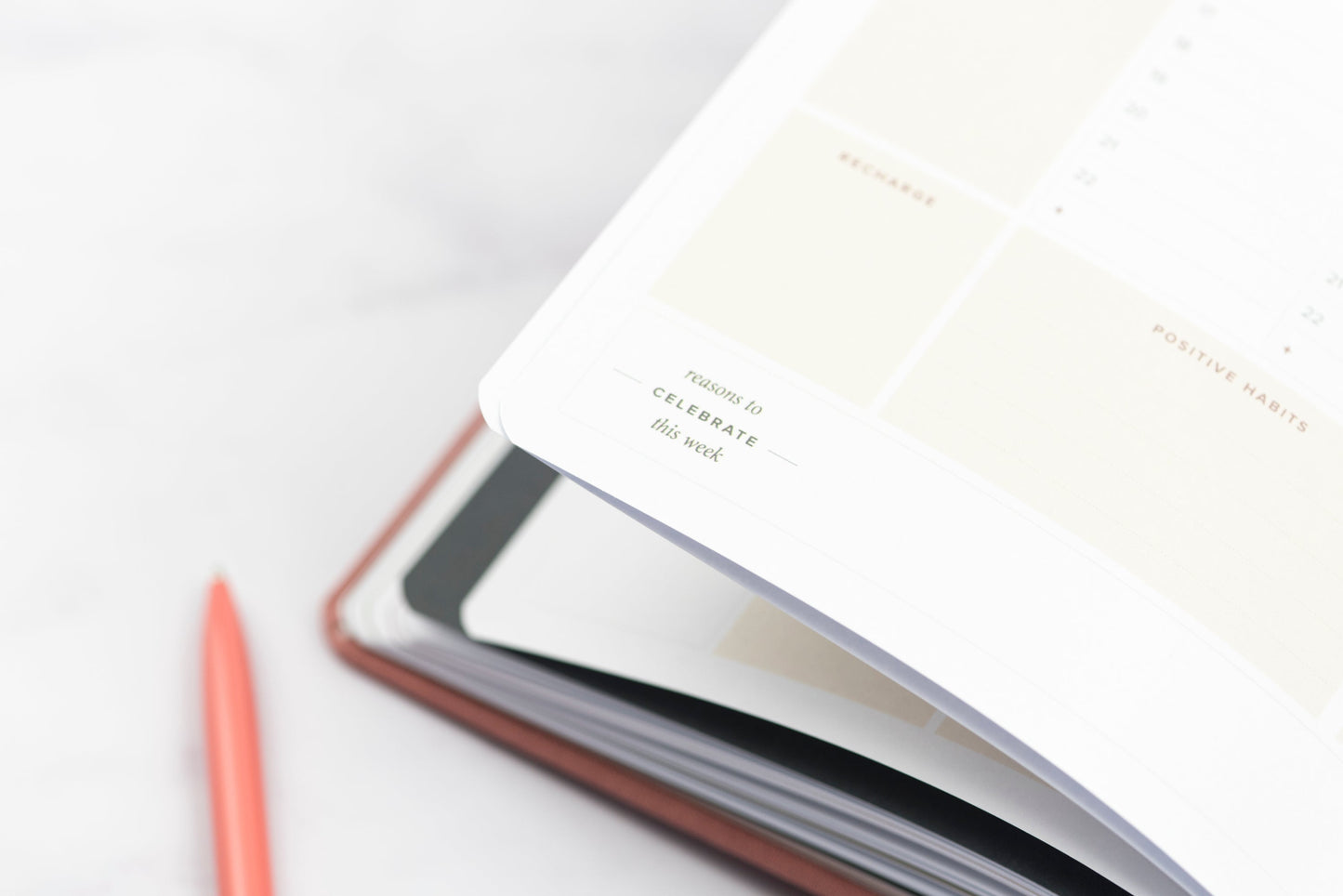 Ponderlily® Weekly Planner 2023, Sage (Sunday start)