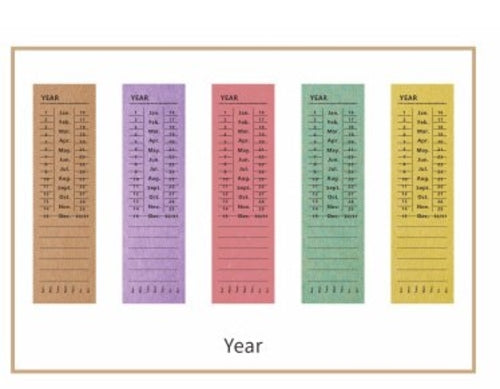 Retro-Ticket-Notizblock Wort-Taschenkalender-Planer