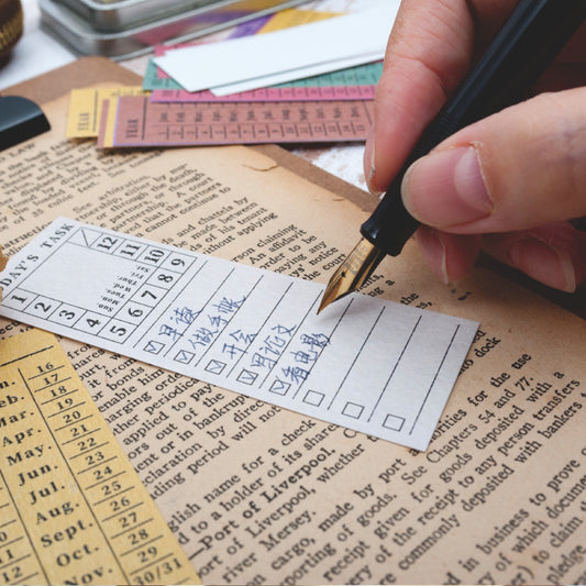 Retro Ticket Memo Pad Word Pocket Agenda Planner