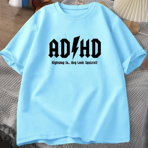 ADHS Highway Hey Sieh Mal Eichhörnchen T-SHIRT Herren Damen Rocker Rock and Roll