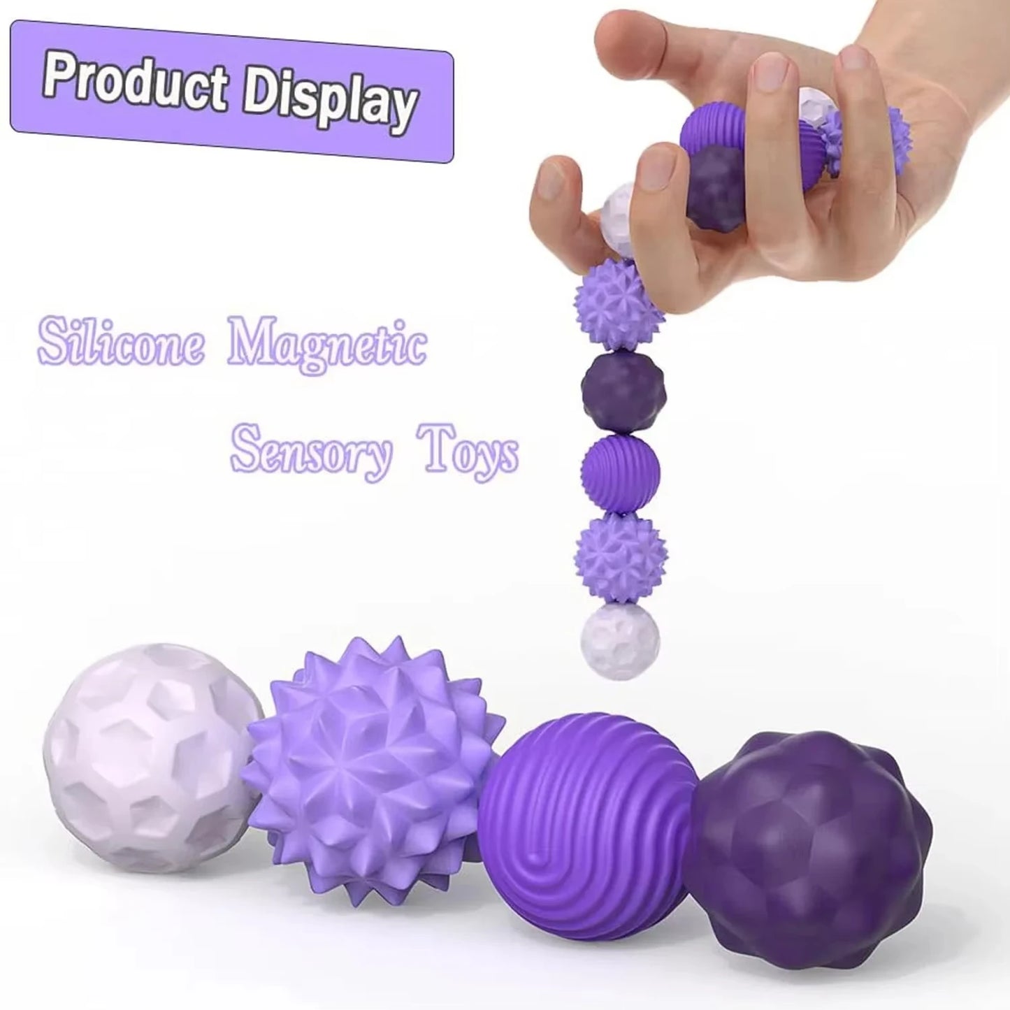 4/8pcs Magnetic Toy EDC Anti Stress Relief Toys Fidgeting Antistress