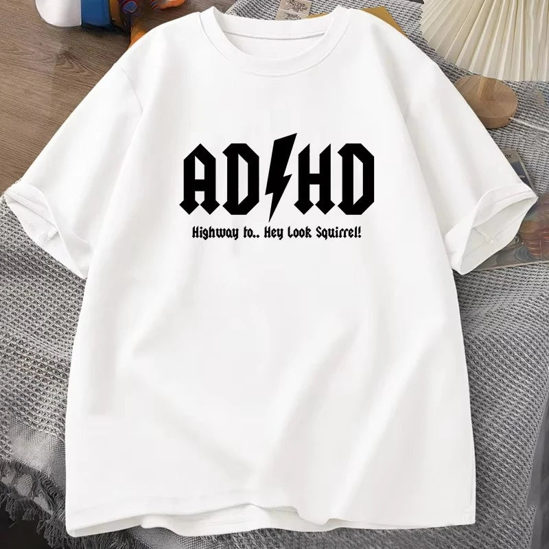 ADHS Highway Hey Sieh Mal Eichhörnchen T-SHIRT Herren Damen Rocker Rock and Roll