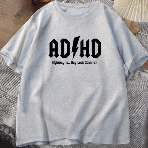 ADHS Highway Hey Sieh Mal Eichhörnchen T-SHIRT Herren Damen Rocker Rock and Roll