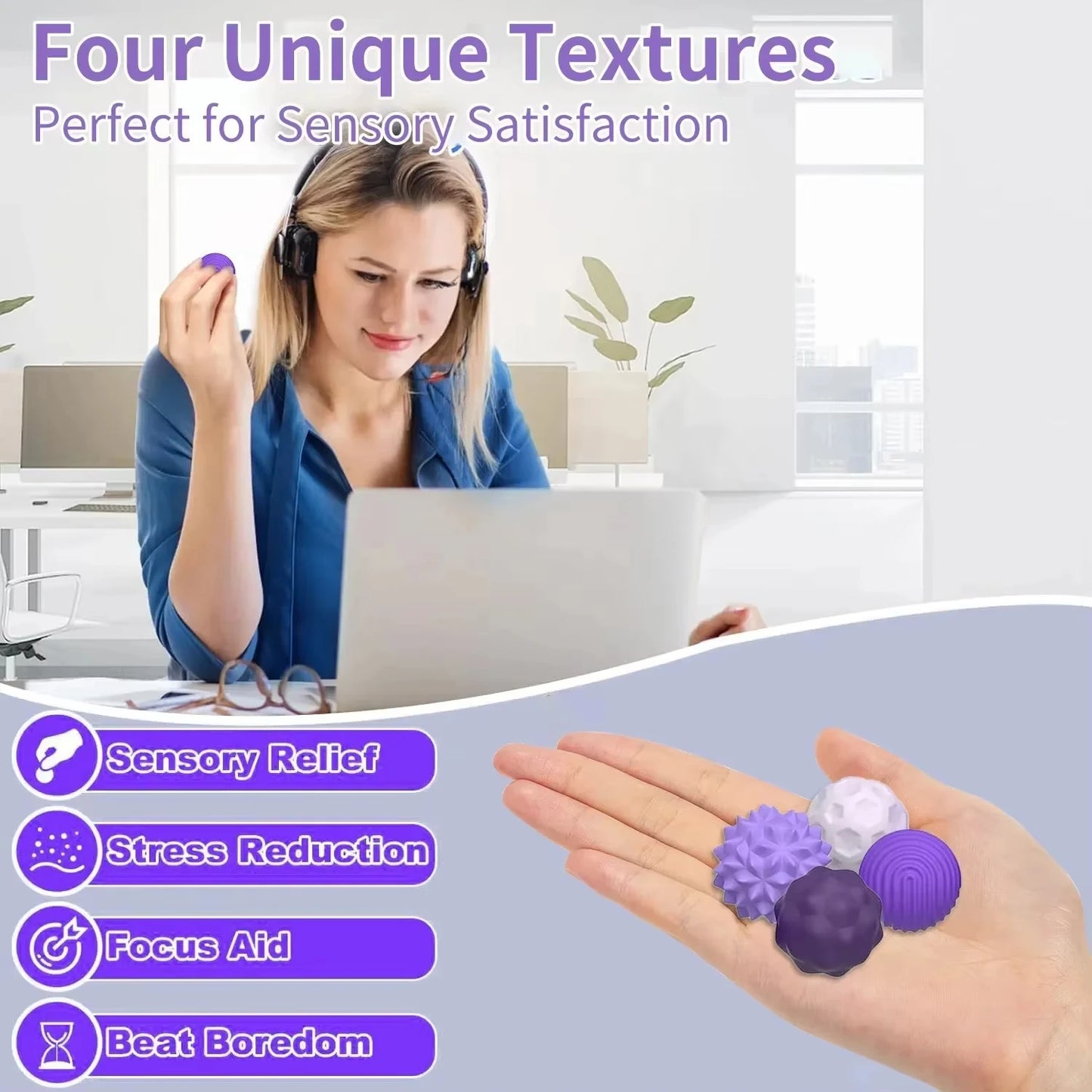 4/8pcs Magnetic Toy EDC Anti Stress Relief Toys Fidgeting Antistress
