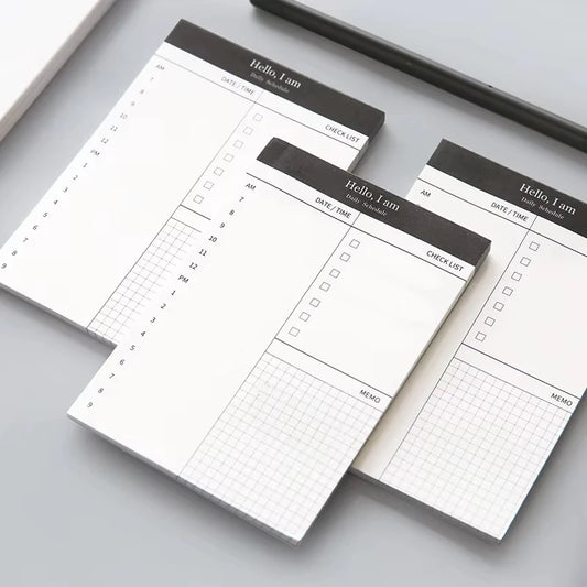 Daily ADHD Planner Pad | Time Blocking & Productivity Checklist | Cove & Calm
