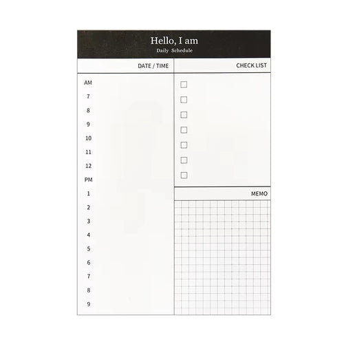 Daily ADHD Planner Pad | Time Blocking & Productivity Checklist | Cove & Calm