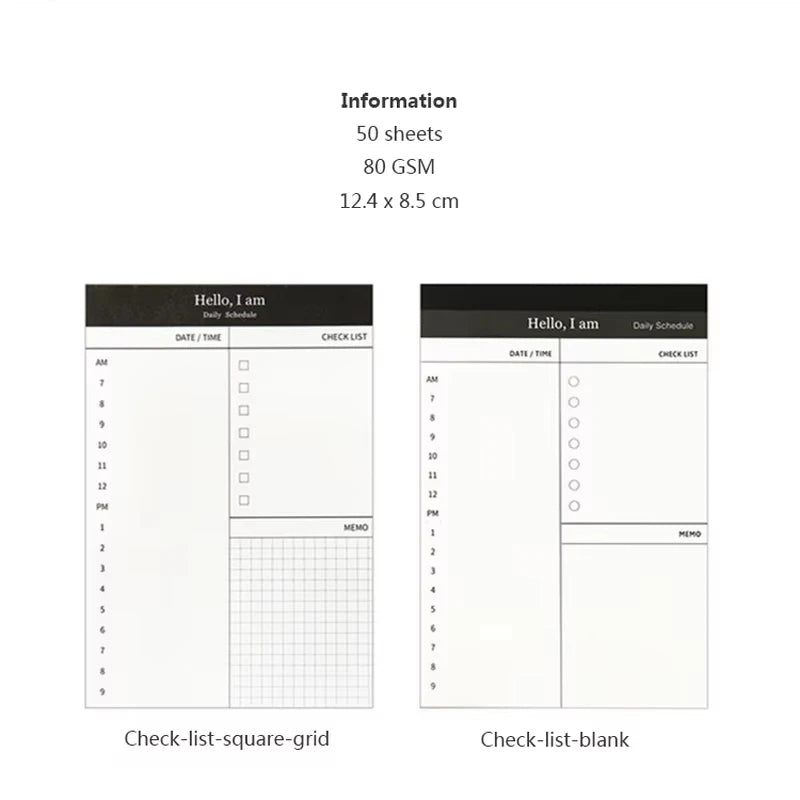 Daily ADHD Planner Pad | Time Blocking & Productivity Checklist | Cove & Calm