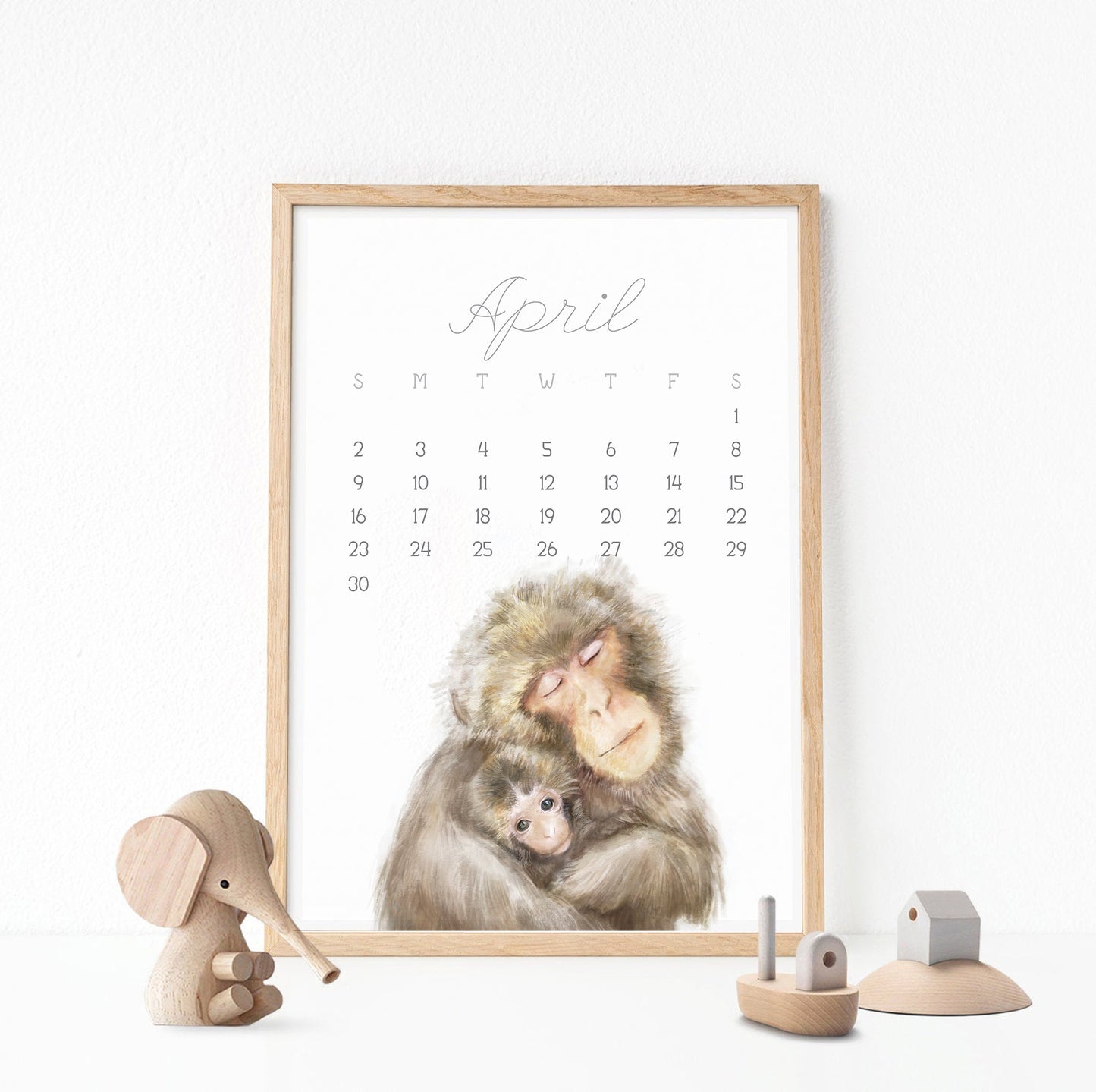 2027 Desk Calendar: Baby & Mommy