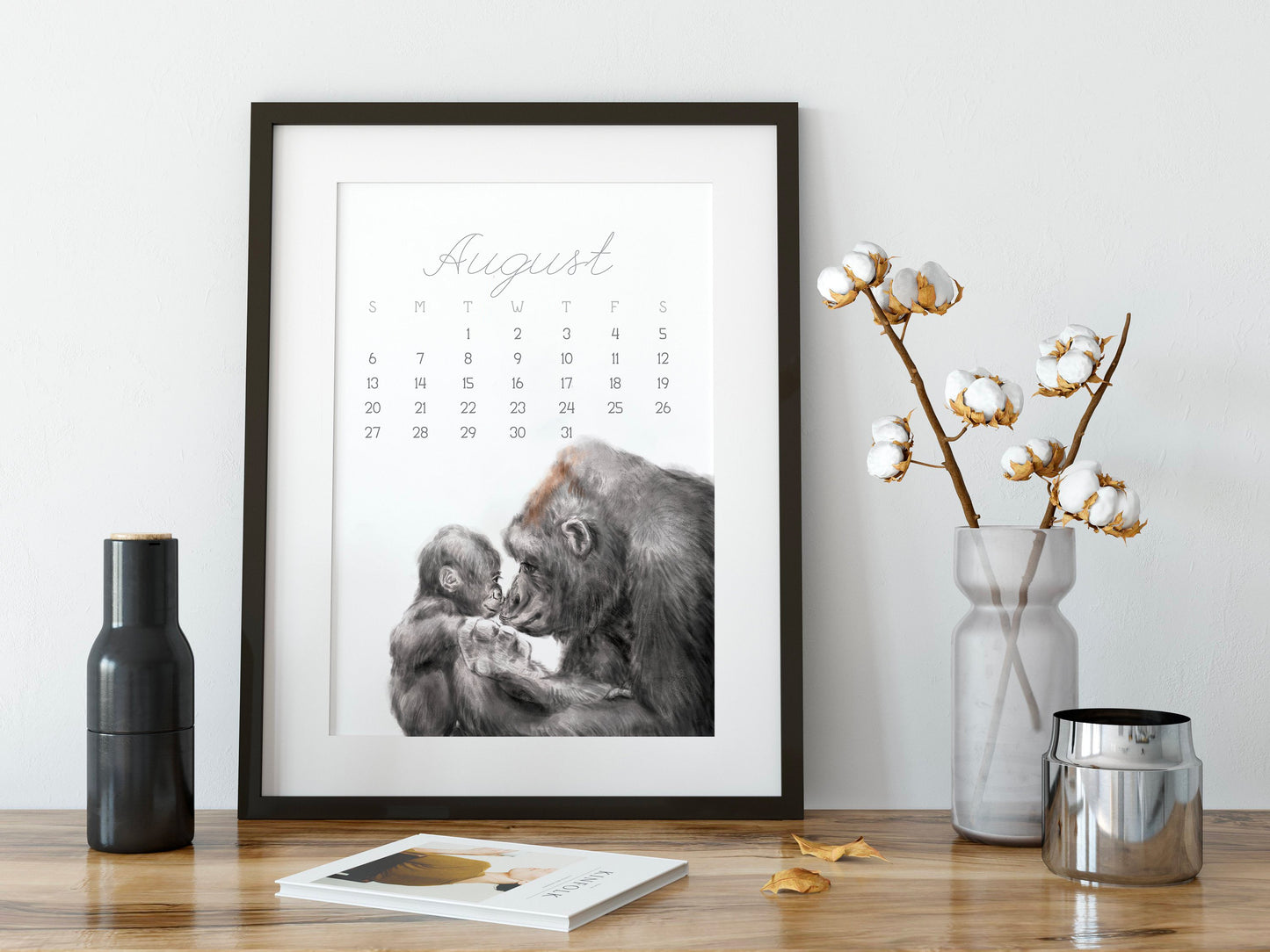 2027 Desk Calendar: Baby & Mommy