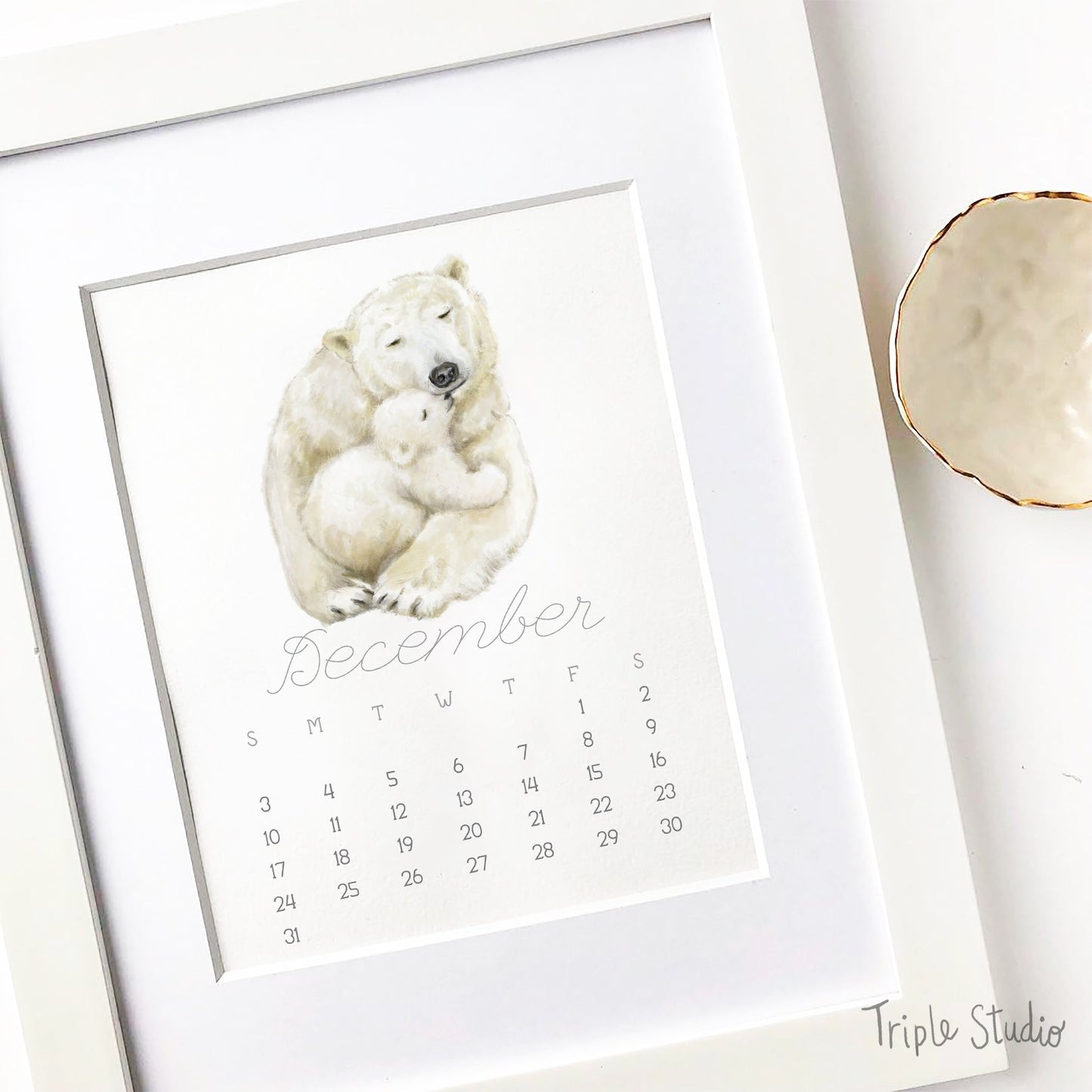 2027 Desk Calendar: Baby & Mommy