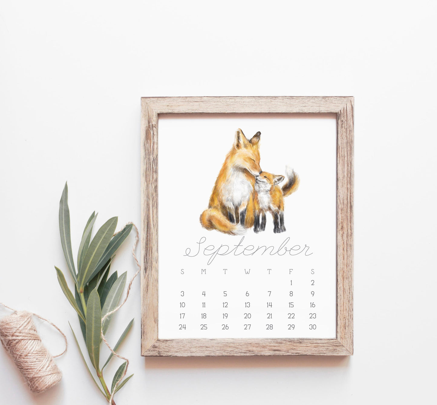 2027 Desk Calendar: Baby & Mommy