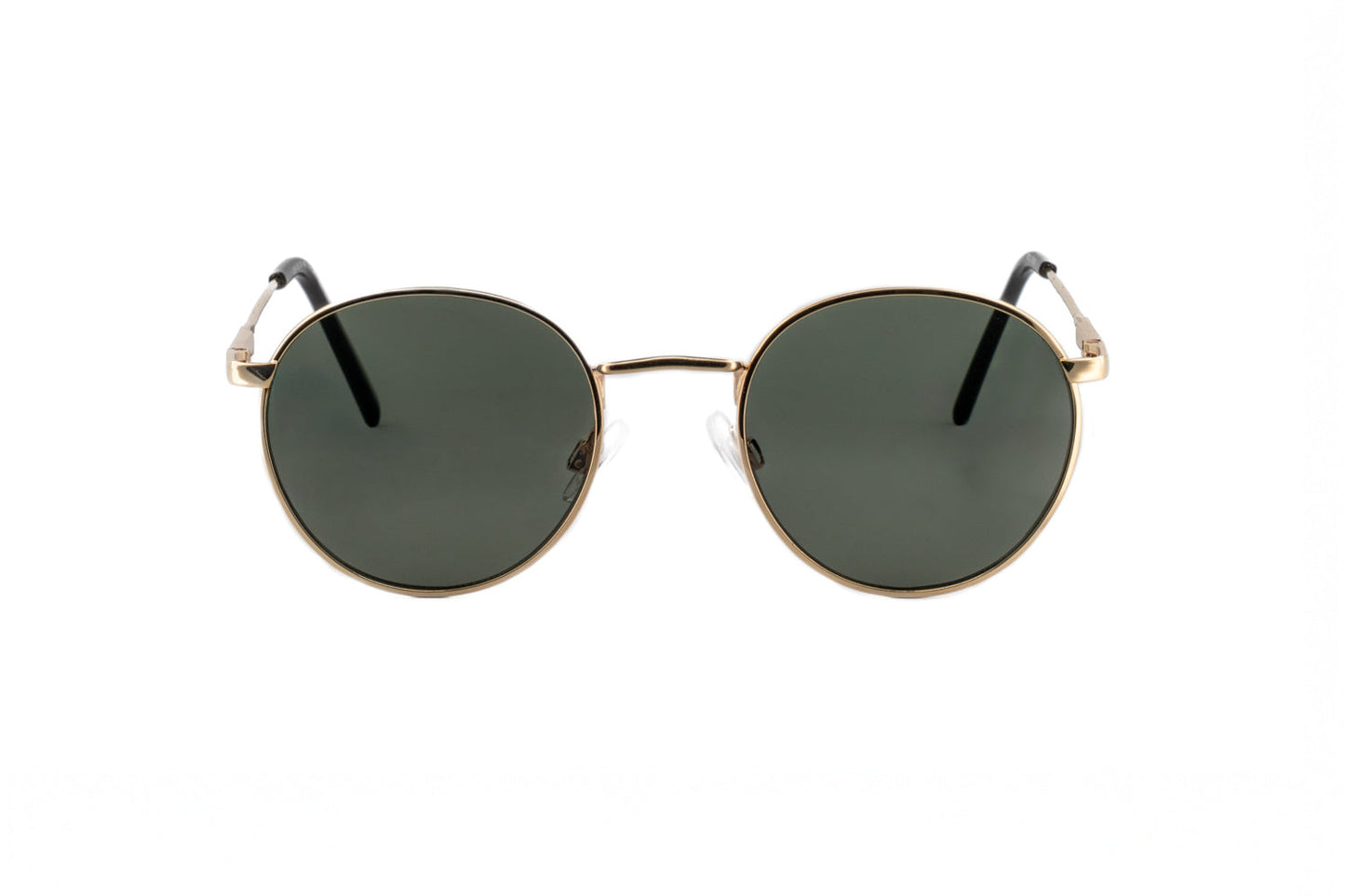 Boléro Sage — Round Metal Polarized Sunglasses