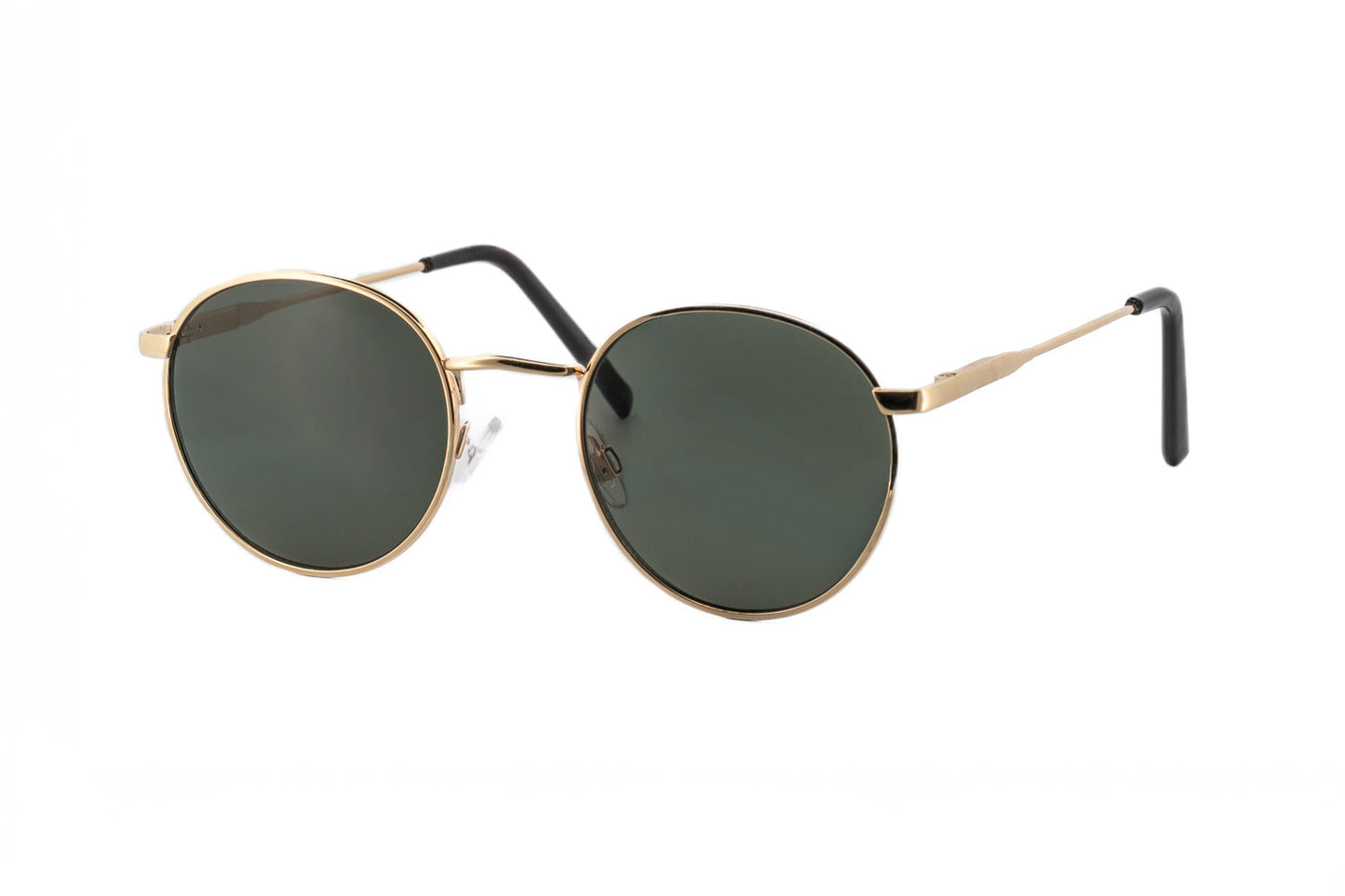 Boléro Sage — Round Metal Polarized Sunglasses