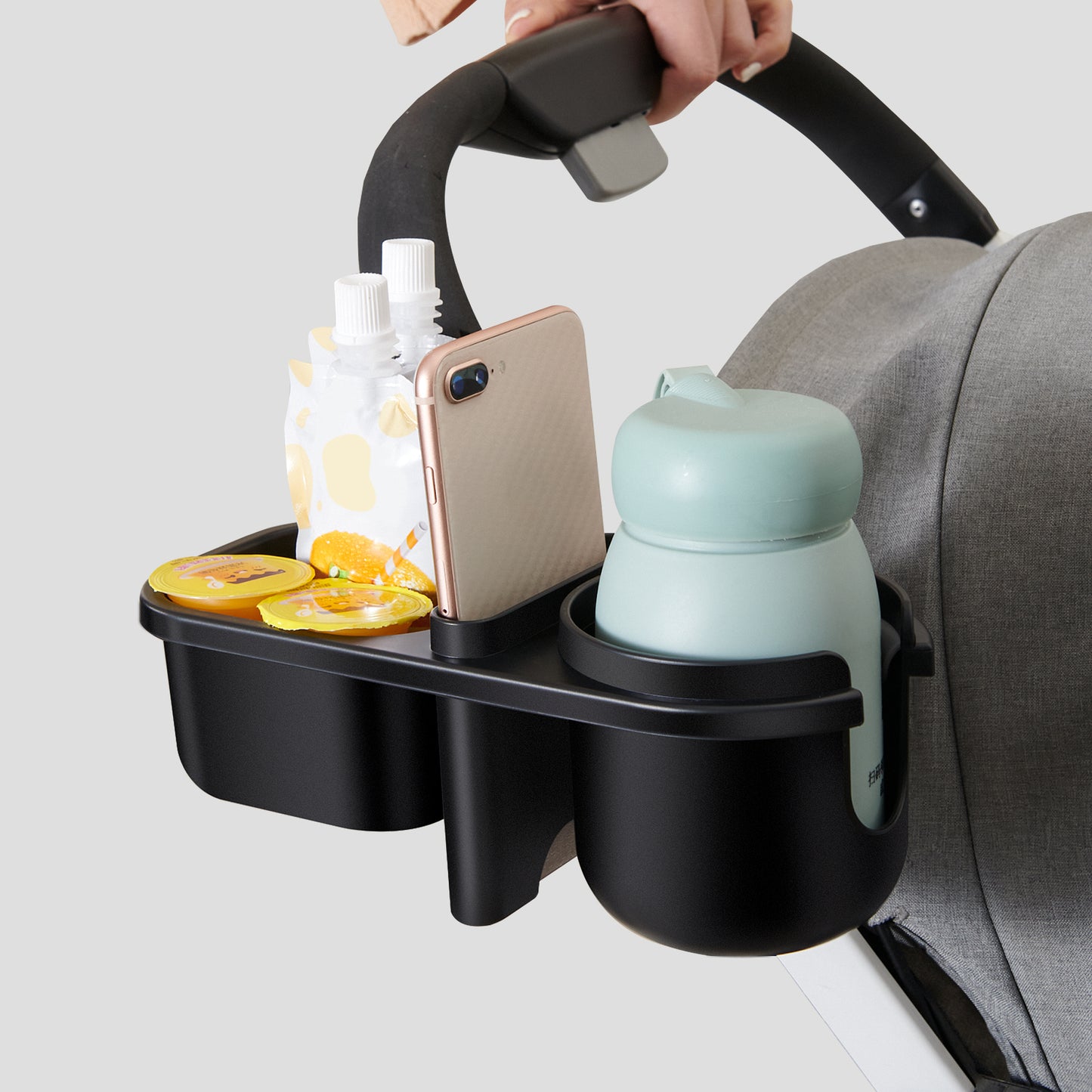 3-in-1-Getränkehalter für Kinderwagen