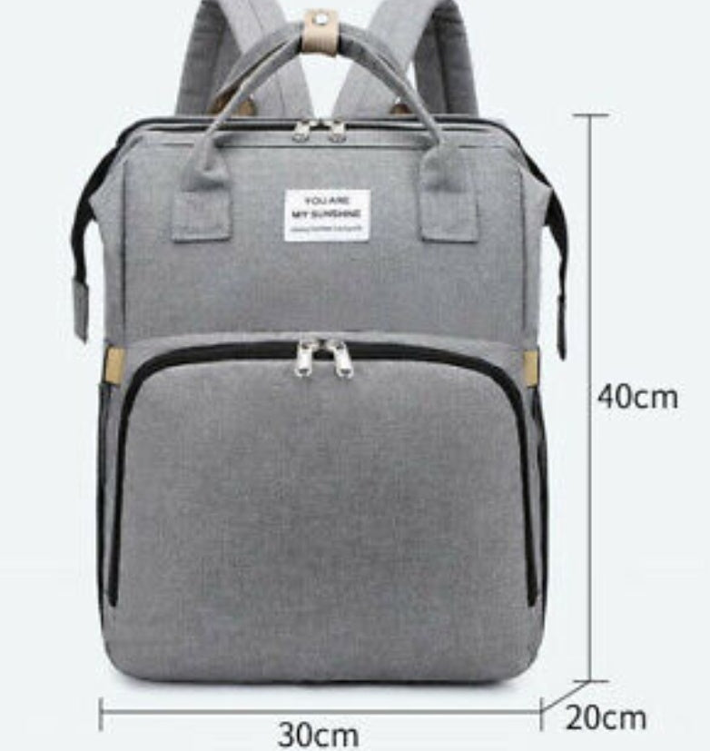 Wickeltasche für Kinderwagen mit Babybett